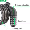 Combinación de cables ajustable de seguridad bloqueo de bicicleta con bloqueo ebike